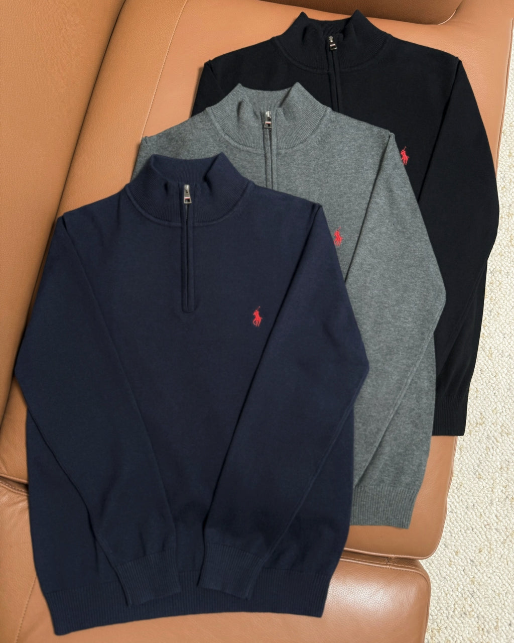 Polo Quarterzip Sweater