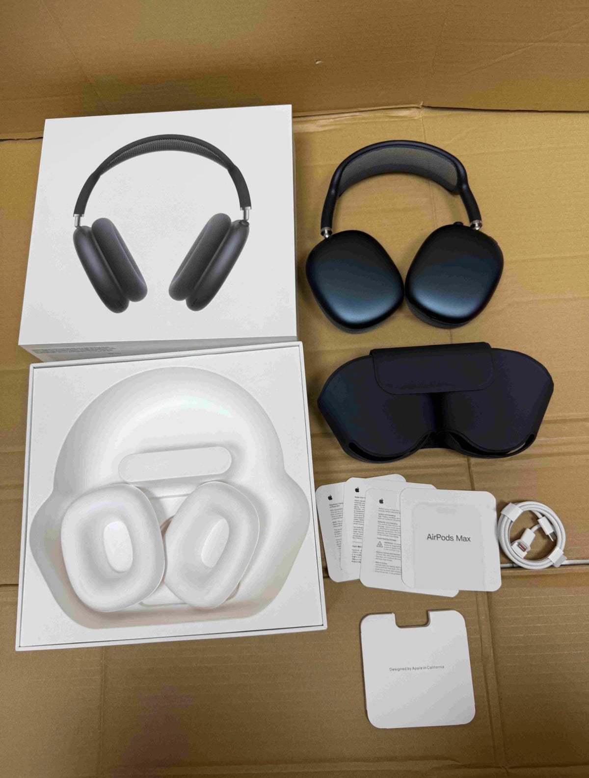 Close-up of AirPods Max top controls and headband