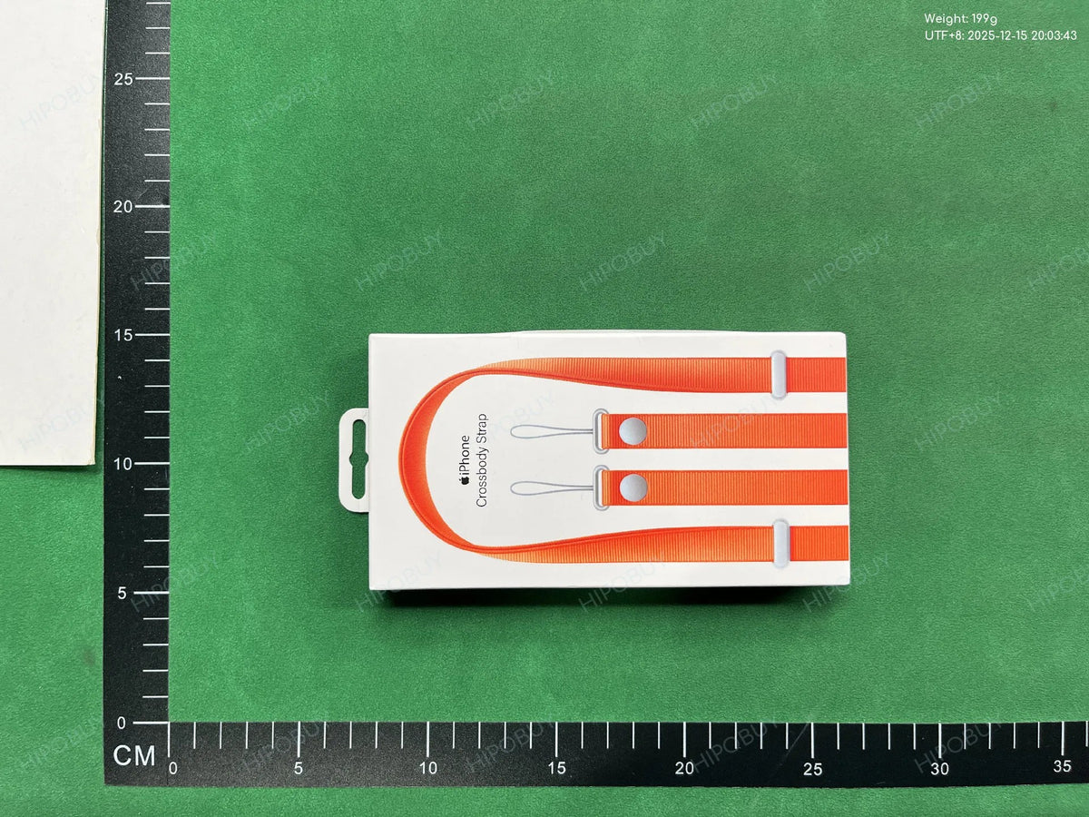 Orange crossbody phone strap product photo