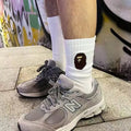 BAPE shark crew sock in black, showcase image