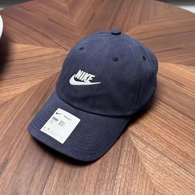 Nike Heritage86 Cap in gray, front and detail views