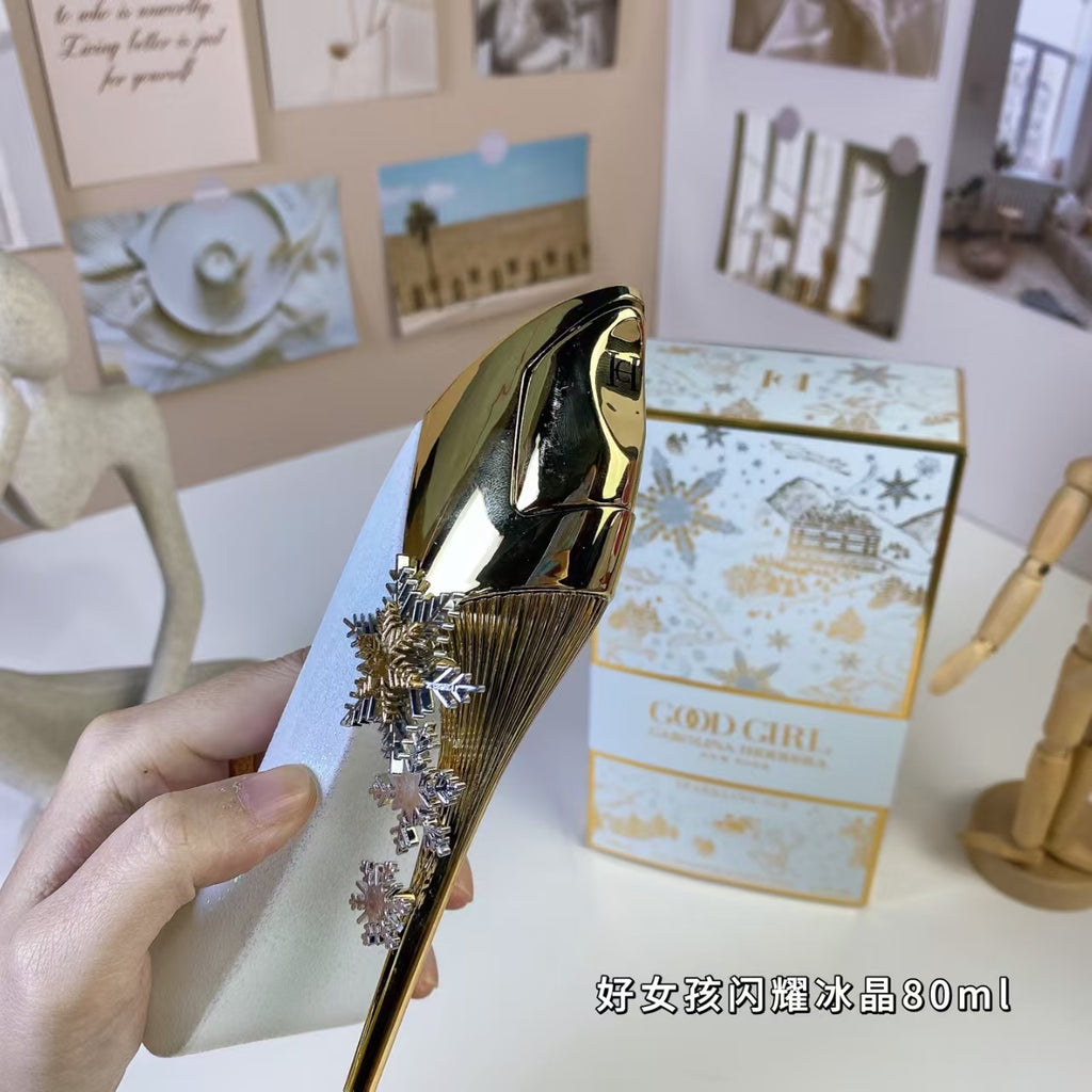 Red high heel perfume bottle