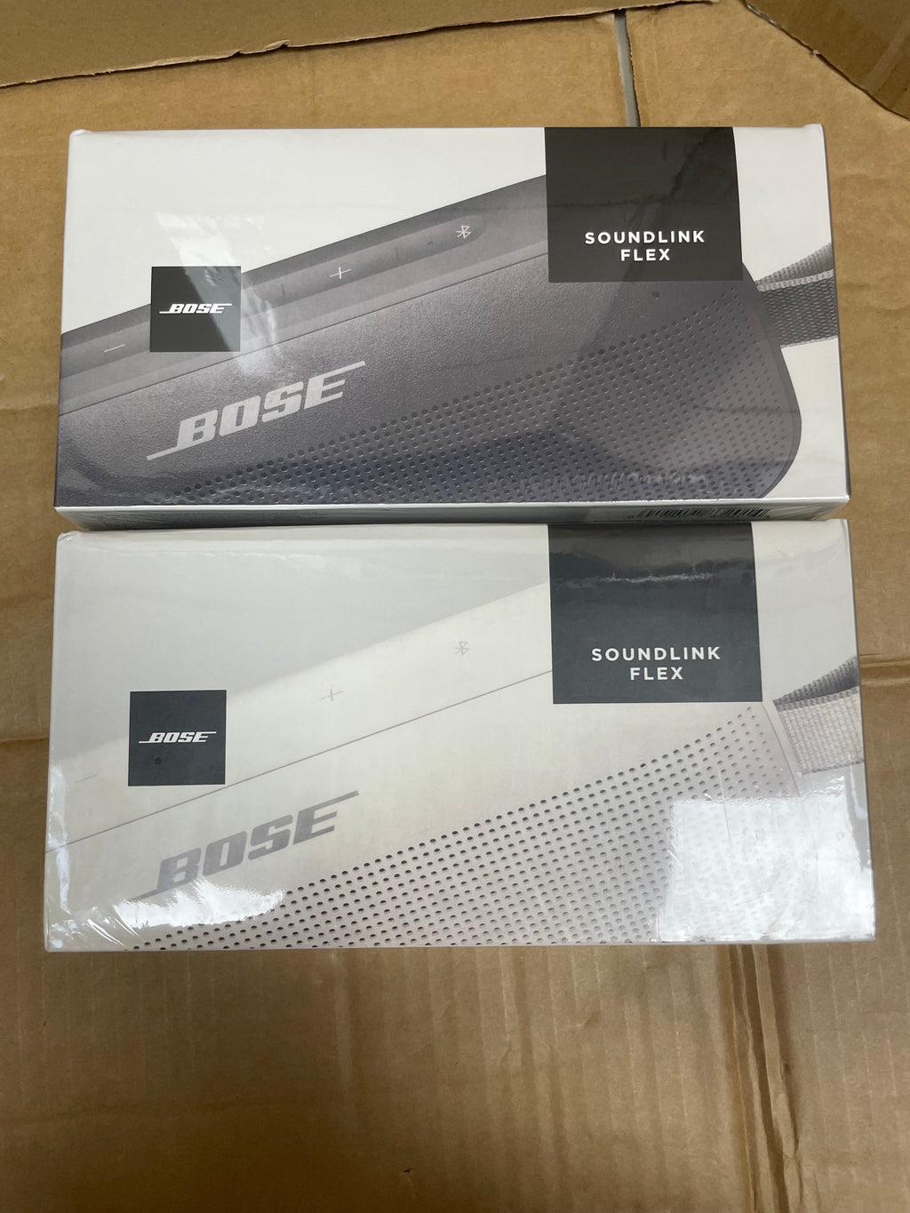 Bose SoundLink Flex speaker in open retail box