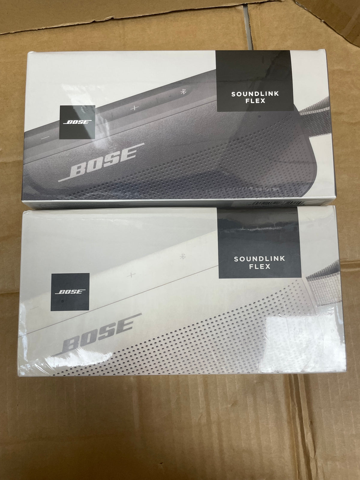 Bose SoundLink Flex speaker in open retail box
