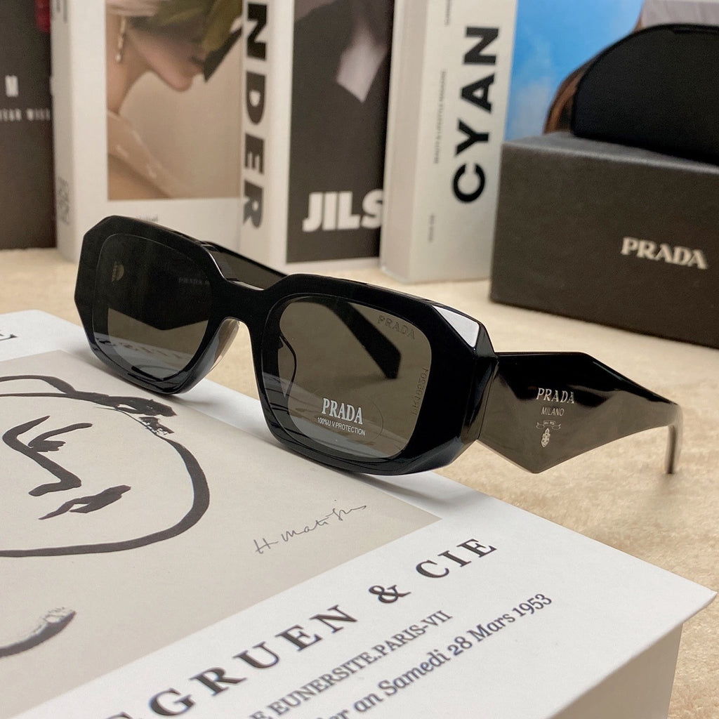 Blue Prada Milano square sunglasses