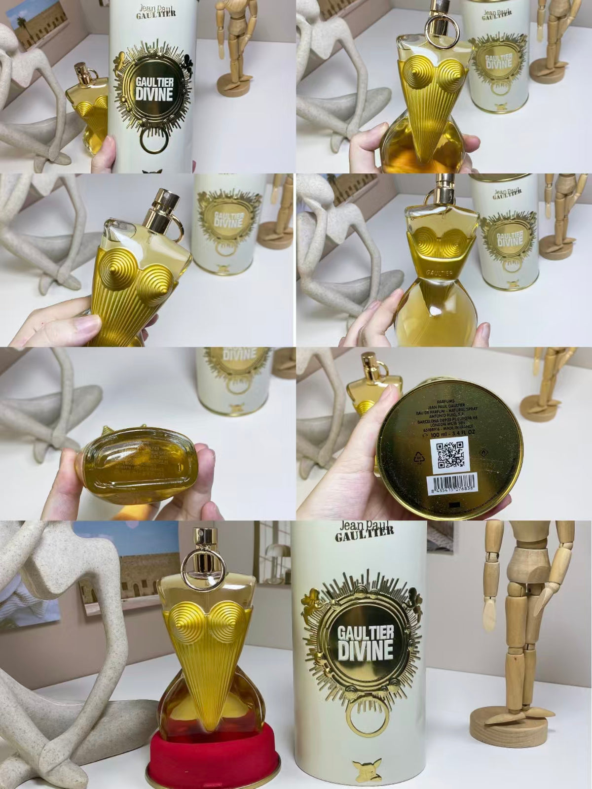 Jean Paul Gaultier Divine gold fragrance bottle detail