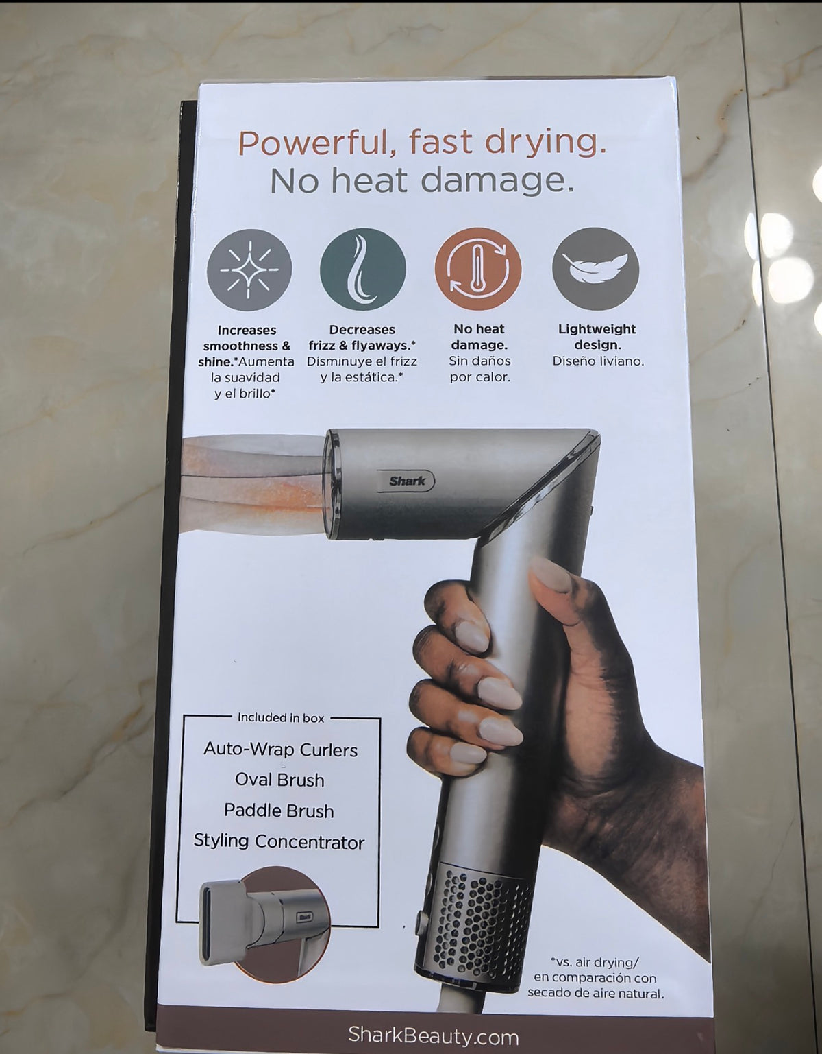 FlexStyle Air Styling System attachments in box