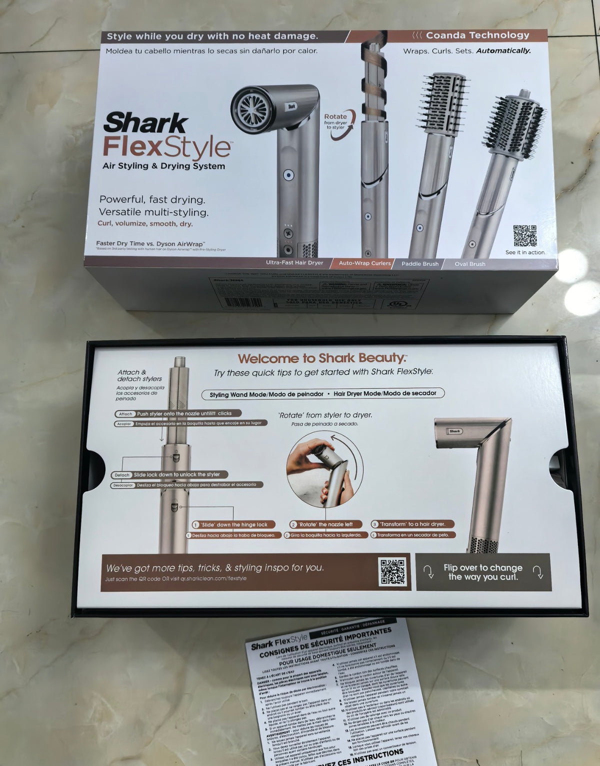 FlexStyle Air Styling System box back