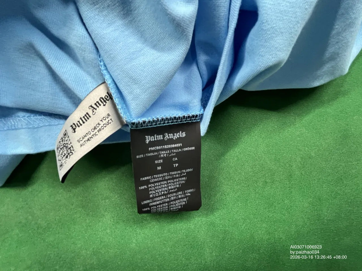 Folded light-blue long-sleeve shirt