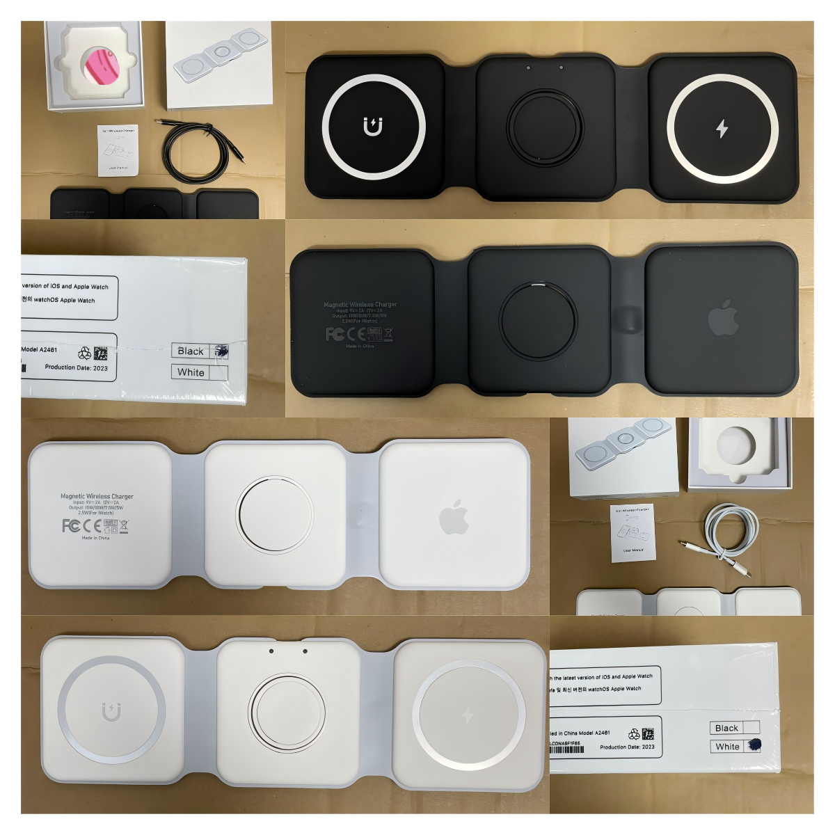 3-in-1 Foldable MagSafe-Compatible Wireless Charger