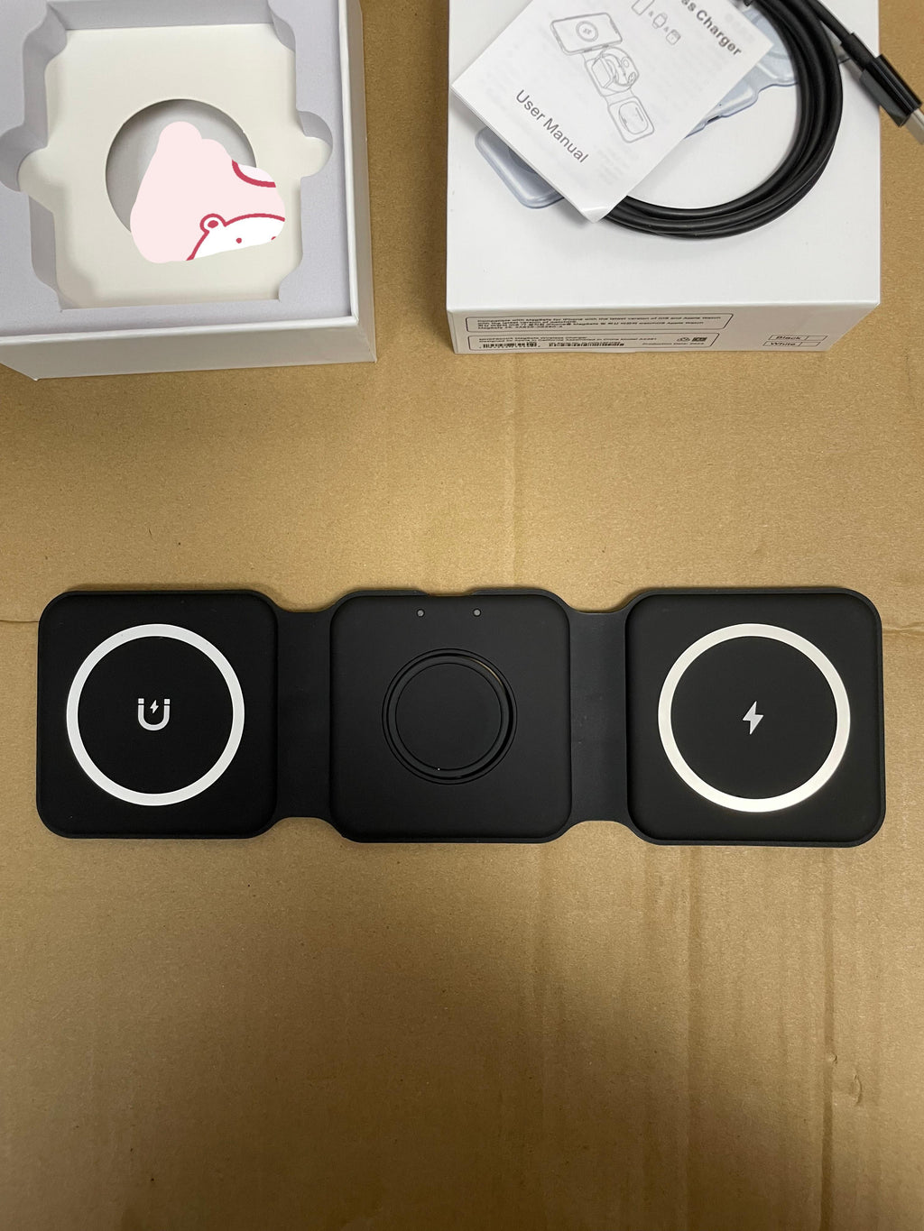 3-in-1 Foldable MagSafe-Compatible Wireless Charger