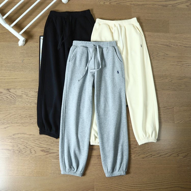 Drawstring Cuffed Jogger Sweatpants